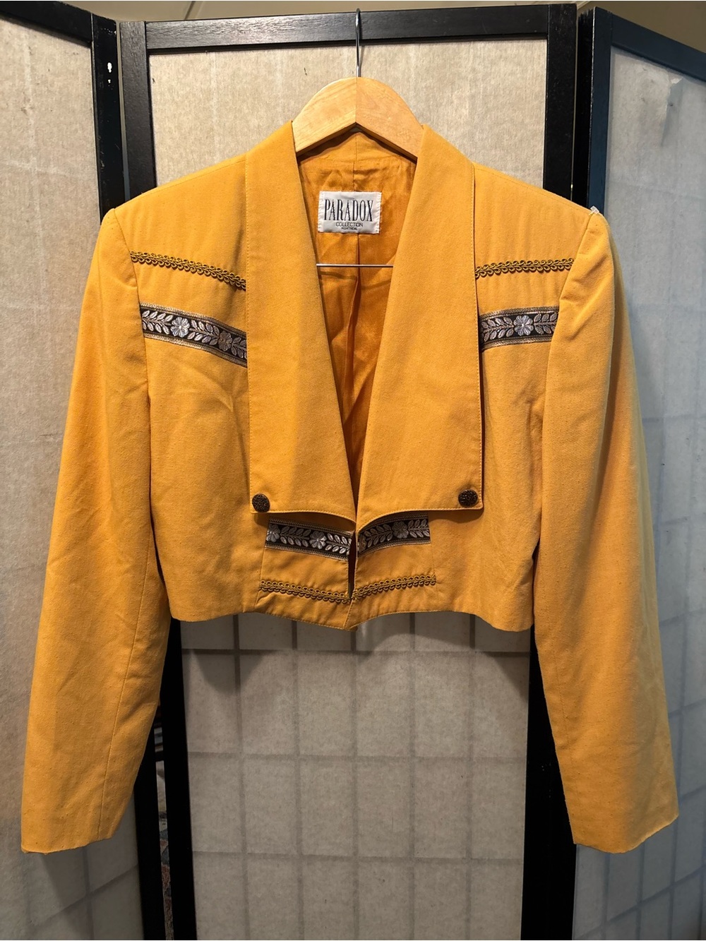 PARADOX Vintage 80’s Cropped Power Blazer | Spanish, Matador, Western Vibes